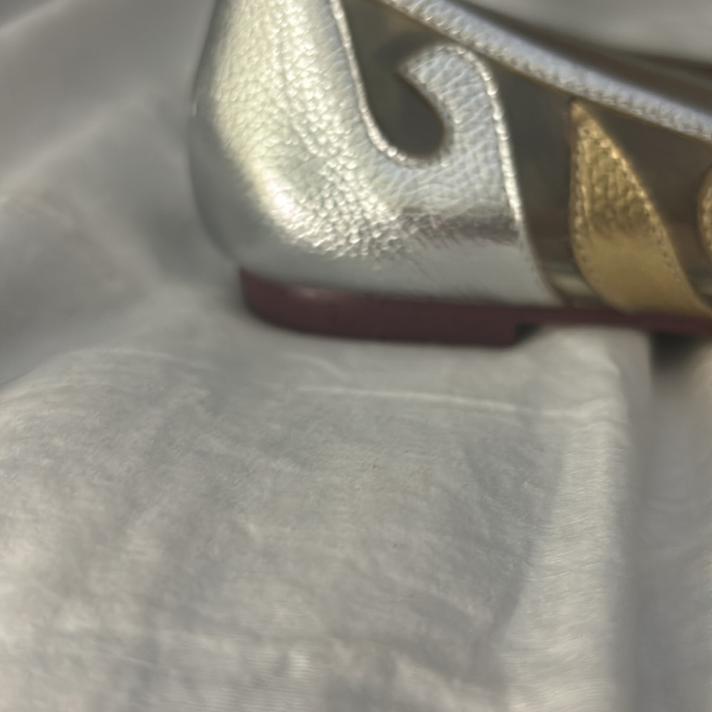 Jeffery Campbell wavy metallic flats - Picture 4 of 6